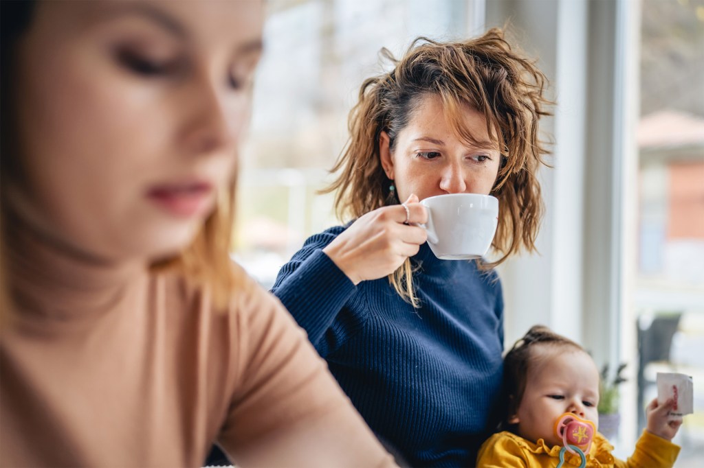 The woman claimed that her friend became a mother "it changed the group dynamic."